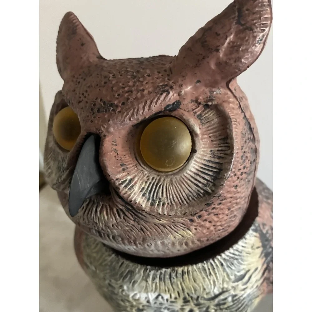 Gardeneer Owl Decoy Bird Control Plastic‎ Swivel Head 20